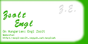 zsolt engl business card